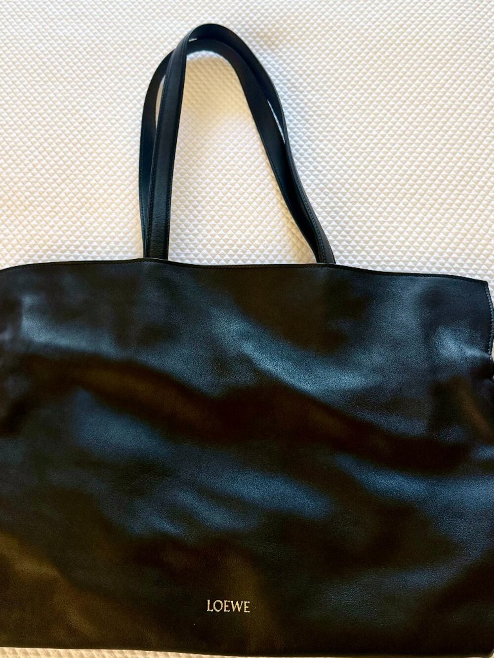 LOEWE XL FLAMENCO CLUTCH/BAG IN NAPA CALFSKIN